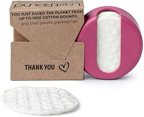 New LastRound® Wiederverwendbare Wattepads - Umweltfreundliche Alternative zu Einweg-Wattepads – Made in Dänemark - Abschminkpads Waschbar (Rot)