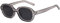 WQZYY&ASDCD Sonnenbrille Herren Damen Retro Frauen Kunststoff Oval Rahmen Brille Männer Schwarz Weibliche Brille Männlich-Grau