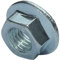 AERZETIX - Set di 250 dadi esagonali con flangia/base dentata M5 Ø esterno 11mm - in acciaio al carbonio - controdado autobloccante - C49642