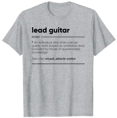 Lead-Gitarre Funny Definition T-Shirt