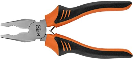 NEO TOOLS Mehrzweckzange 160 mm/180mm , Spreizfeder, Zweikomponentengriff, CS-Stahl (180mm)