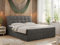 MKS MEBLE Boxspringbett 180x200 Grau Samt, Bett mit Multipocket Matratze H3 und Topper, Polsterbett 180x200 mit Bettkasten und Kopfteil, DIEGOS Dunkelgrau Velvet