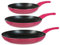 Secret de Gourmet - Lot de 3 poêles en aluminium