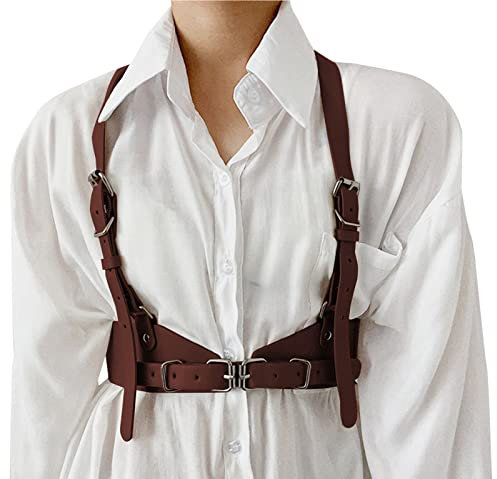 SEAUR Punk Leder Harness Taille Bein käfigbetten Geschirr Gothic Strumpfband Gürtel für Damen