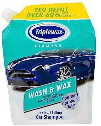 Triplewax Wash & Wax Pouch 1.2L – Convenient & Eco-Friendly Car Wash Solution