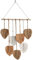 Avoik Makramee Wandbehang Wandteppich Boho Deko Chic Tapisserie Kunst Gewebte Blätter Handgewebt Wanddeko Wandteppich für Wohnzimmer,Schlafzimmer, Hochzeit Dekor Geschenke, Braun