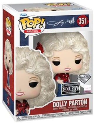 Funko Dolly Parton '77 Tour Diamond Glitter Pop ! Figurine en Vinyle #351 – Entertainment Earth Exclusive