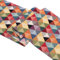 Selfitex Bunter Tischläufer 30x180, edle Tischdeko für Geburtstag, Hochzeit, Party, farbenfrohes Tischband, Table Runner, dekoratives Muster, gewebter Stoff, waschbares Tischtuch (Dreieck)