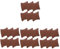 KOMBIUDA 24 Stk Uhrenbox-Kissen Armbanduhr Schmuckdisplay Kissen Armbanduhr Kissen Schmuck-Präsentationskissen Mini-Kissen Uhrenhalter Uhrendisplay-Pads PU， Light Brown