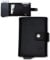 POWR Portefeuille en métal pour Homme avec Compartiment pour pièces de Monnaie, Porte-Cartes RFID en Cuir végétalien Noir pour Homme. Portefeuille Minimaliste pour Homme. Portefeuille Pop-up Fin en