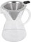CRILSTYLEO 1juego Jarra De Café De Borosilicato Con Filtro De Inoxidable Cafetera Manual Para Café y Para y