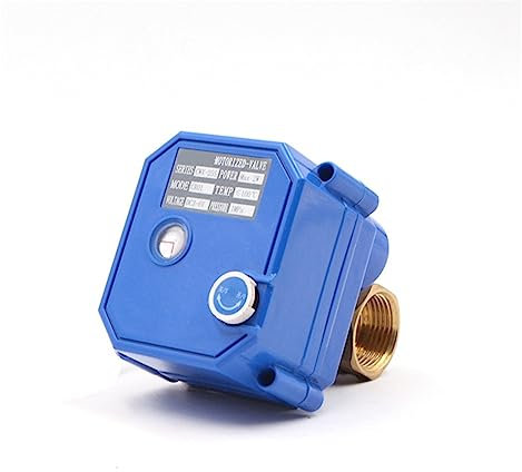 LUJIAYA Elektrischer Kugelhahn, manueller Schalter CWX-25S AC220V CR04 Messing Elektromotor motorisierter Kugelhahn Wasser(DN32)