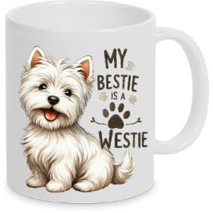 Westie West Highland Terrier - Lustige Spruch Tasse Hund Welpe Puppy auch mit Namen oder Wunschtext