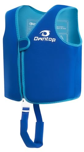 Owntop Gilet da Nuoto per Bambini - Giacca da Nuoto con Braghetta Regolabile | Giubbotto in Neoprene | Giubbotto Galleggiante Leggero | Per Bambini e Bambine 2-8 Anni