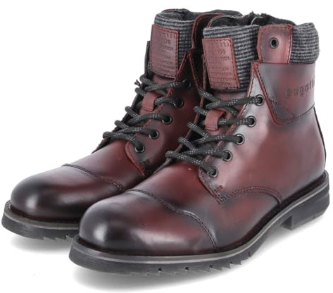 bugatti 321AUF301200-3100 Schnürstiefel Leder & Textil Herren in braun
