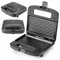 Huslog Tostadora, Sandwichera, Sandwich, Revestimiento Antiadherente, 750w, Panini, Negro