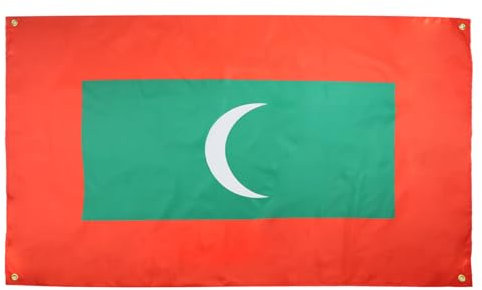 AZ FLAG Flagge Malediven, 150 x 90 cm, mit 4 Ösen, Maledivianischer Pavillon für Balkon oder Wand