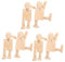 Veemoon 6 Stück Holzroboterpuppe Roboter Holzstifte Für Handwerk Naturholzkörper Roboterholz Zeichnen Holzpuppenroboter Holzfiguren Selber Machen Roboterfigur Aus Holz Holzpuppe Holz Beige