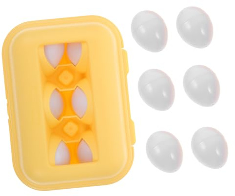 SUPVOX 6 Piezas Juguete Educativo Huevos para Reconocimiento de Colores Clasificación y Desarrollo Cognitivo Seguro y Duradero para Infantil