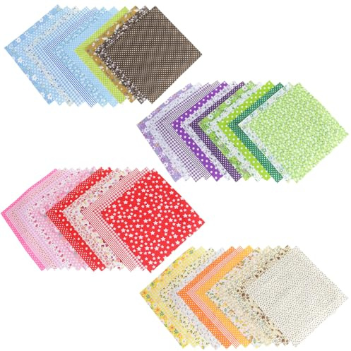 50Stk Baumwolle Stoffreste 20x20cm Stoffreste zum Basteln Stoffe zum Nähen