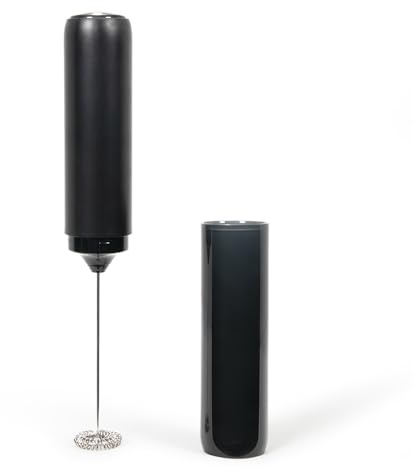LIVOO - Mousseur à lait électrique rechargeable DOD225N - silencieux, fouet en acier inoxydable, compact