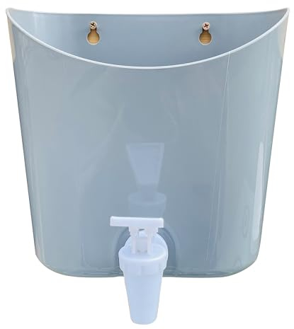 AXI Water Tank with Tap for Play Kitchen or Mud Kitchen – grey | for outdoor use – 0.7 litres – 20 x 18 x 9 cm | ages 3 and up