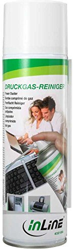 InLine 43218A Power Duster extra starker Druckgas-Reiniger Spraydose 400ml