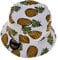 ZLYC Unisex Früchte Druck Sonnenhut Strandhut Fishermütze Outdoor-Hut, Weiß Ananas, M