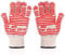 Revolutionary 250°C Extreme Heat Resistant EN407 Certified Heat Resistant Oven Gloves Hot Surface Handler Made from Nomex and Kevlar - Non-Slip Kitchen Silicone Gloves Five Fingers(Red(2 PCS))
