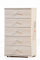 Mobile Cassettiera in legno con 5 CASSETTI per camera da letto soggiorno L.53 x P.33 x H.91 (Rovere)