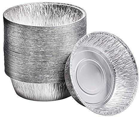 25,4 cm Alu-Backform für Dutch Oven | Einweg-Kuchenform und extra tiefe Aluminiumfolienformen zum Backen, Einfrieren und Aufbewahren | Langlebige Aluminium-Backformen | 20 Stück