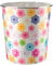 Home Plus 7.7 Litre Quality Floral Design Lightweight Waste Paper Basket Bin (Retro Flower Power Multicolour)