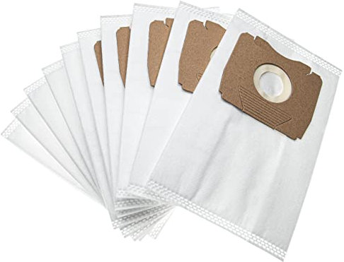 vhbw 10x Bolsa aspiradora compatible con AEG Vampyrino Car & Clean, Colore, CE Mega 1 aspiradora - vellón micro, small, 23,9 cm x 15 cm, blanco