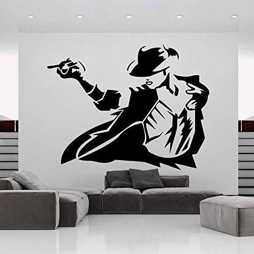 BKDPW Wandaufkleber DIY Creative Michael Jackson Wohnkultur Moderne Dekoration PVC Wandtattoo Wohnkultur Tapete 58Cm X 75Cm
