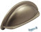 Solmer LTD Ariel Cup Kitchen Cabinet Door Handles Cupboard Drawer Bedroom Furniture Knobs (Pewter)