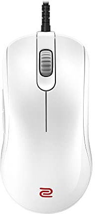 BenQ Zowie FK2-B Special Edition V2 White Symmetrical Gaming Mouse for Esports |Regular Weight | Paracord Cable & 16-Step Scroll | Driverless | Glossy Coating | Medium Size