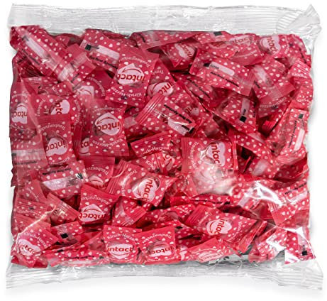 intact (Kirsch-Herzen) Traubenzucker im Beutel • 500g Traubenzucker Bonbons einzeln verpackt • 100% Vegan
