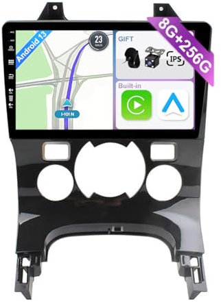 YUNTX [8GB+256GB] Android 14 Autoradio für Peugeot 3008 5008 [2009-2018]-[Integriertes CarPlay/Android Auto/DSP/GPS]-9”IPS 2.5D-Kamera+MIC-DAB/Mirror Link/Bluetooth 5.0/360 Kamera/Lenkradsteuerung