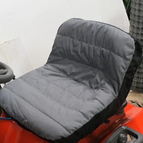 Skyour Housse de siège de tondeuse à gazon équitable, imperméable, compatible avec John Deere/Kubota/Craftsman/Cub Cadet, pour tondeuses à gazon, tracteurs jusqu'à 35,6 cm de haut (1)