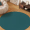 TAPISO Mono Rund Teppich Kurzflor Indoor Outdoor UV-beständig Blau Einfarbig Wohnzimmer Schlafzimmer Kinderzimmer Modern Design ÖKO-TEX 120 x 120 cm