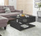 Dmora - Couchtisch Goffredo, Wohnzimmer-Couchtisch, niedriges Aufbewahrungselement, Couchtisch, 90x55x41 cm, Anthrazit