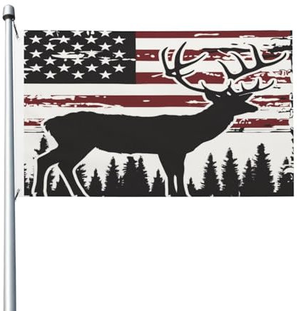 Banderas americanas para exteriores, bandera americana vintage de 3 x 5 pulgadas, impresión de doble cara con ojales de latón para el hogar, casa, jardín, decoración interior al aire libre, bandera de