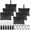 6pcs Boat Mooring Cover Sand Bags, 600D Boat Cover Weights with Tarp Clips & Carabiners Small Sand Bags for Weight Oxford Cloth Sandbags for Boat Cover Accessories