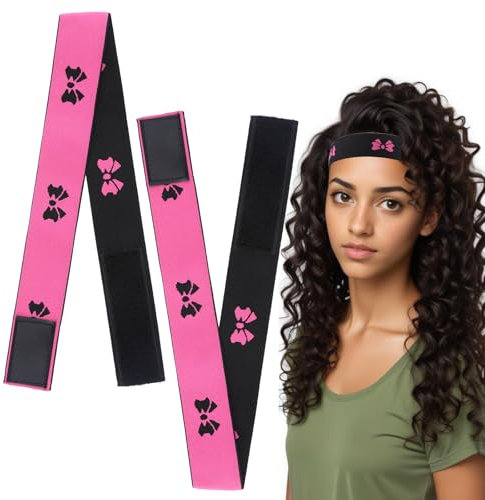 cobee 2 Pcs Wig With Lace Front, Non-Slip Lace Band, Elastic Edge For Natural Hair Hold
