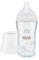 NUK Perfect Match Glas-Babyflasche, mit weichem Silikon-Trinksauger, 230 ml, ab 3+ Monate BPA-frei, Anti-Colic, mit Temperature Control, weiß