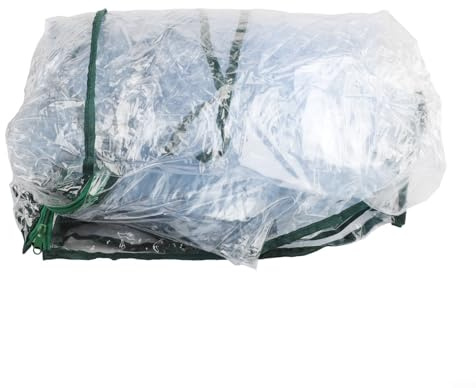 Cubierta de invernadero de alto rendimiento con puerta enrollable para el crecimiento de plantas hecha de material de PVC (130 x 90 x 150 cm)