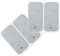 Beurer Self-Adhesive Gel Electrode Pads, 50 x 100 mm, Replacement Set of 4 Pads, TENS and EMS Electrodes suitable for Beurer Electrostimulators