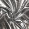 Glanz Jersey Stoff Breite 150cm Silber Meterware