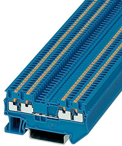 Phoenix Safe Durchgangsklemme PT 1,5/S-Quattro BU, 50 Stück, 3208208, Blau