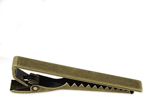 Pince à cravate fine de luxe en acier inoxydable pour homme (bronze)